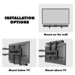 Buy BP0205 UNIVERSAL SOUNDBAR MOUNT 86-155mm DEPTH, BLACK LOGILINK in Cyprus, Nicosia, Limassol, Larnaka, Pafos