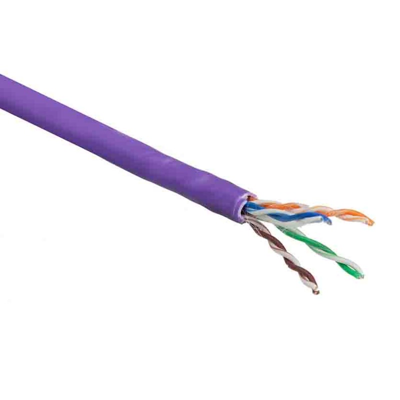 Buy XS6003 305m CAT6 U UTP SOLID INSTALLATION CABLE WITHOUT PAIR SPLITTER, LSZH 24AWG VIOLET ACT in Cyprus, Nicosia, Limassol, L