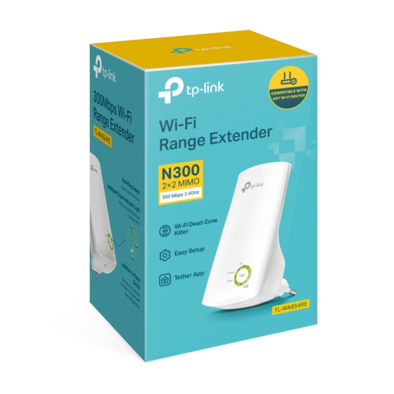 Buy TL-WA854RE WI-FI RANGE EXTENDER 300MBPS REPEATER TP-LINK in Cyprus, Nicosia, Limassol, Larnaka, Pafos