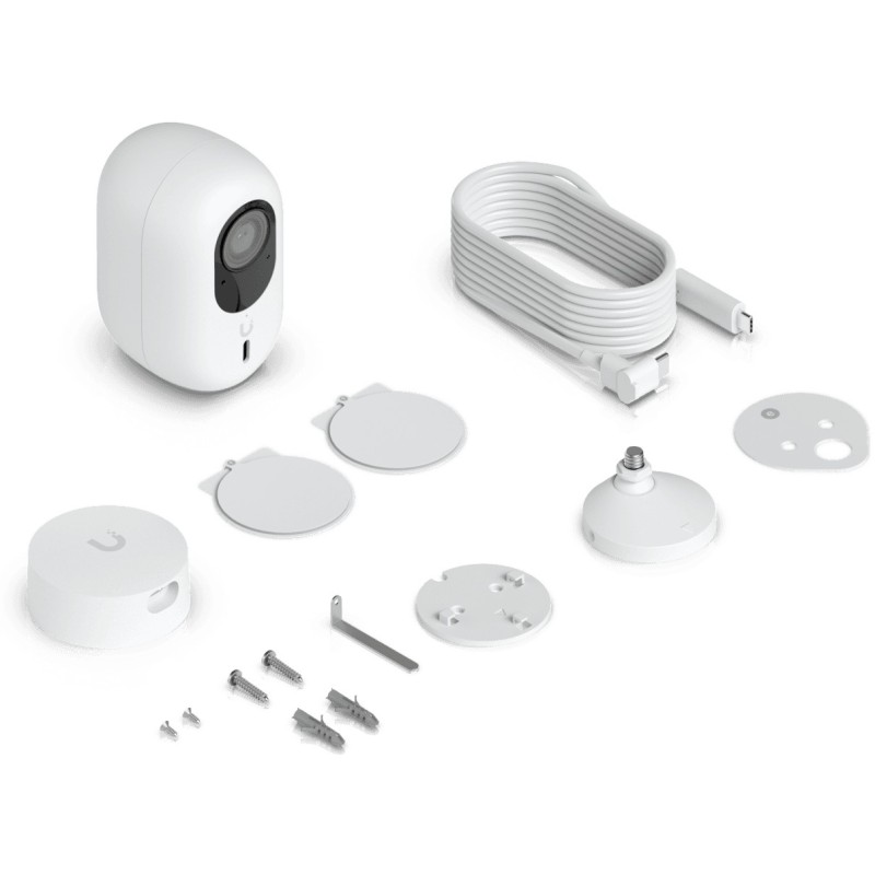 Ubiquiti UniFi Video Camera G6 Instant - UVC-G6-INS-W - 4K WiFi Indoor/Outdoor, USB-C, White, ARM Cortex-A53