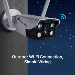 C340-W VIGI 4MP OUTDOOR FULL-COLOR WI-FI BULLET NETWORK CAMERA TP-LINK — Buy in Cyprus with Fast Delivery