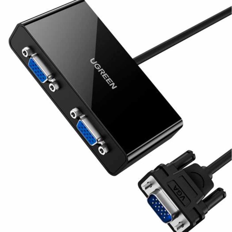 Buy 20918 VGA SPLITTER 1PC TO 2 MONITORS 1920x1440 60Hz UGREEN in Cyprus, Nicosia, Limassol, Larnaka, Pafos