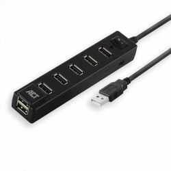 Buy AC6215 USB HUB2.0 7-PORT, WITH ON OFF SWITCH BLACK ACT in Cyprus, Nicosia, Limassol, Larnaka, Pafos
