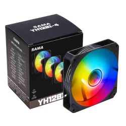 Buy YH‐120I4 BLACK 4‐in‐1 120 mm ARGB BLACK CASE FAN KIT SAMA in Cyprus, Nicosia, Limassol, Larnaka, Pafos