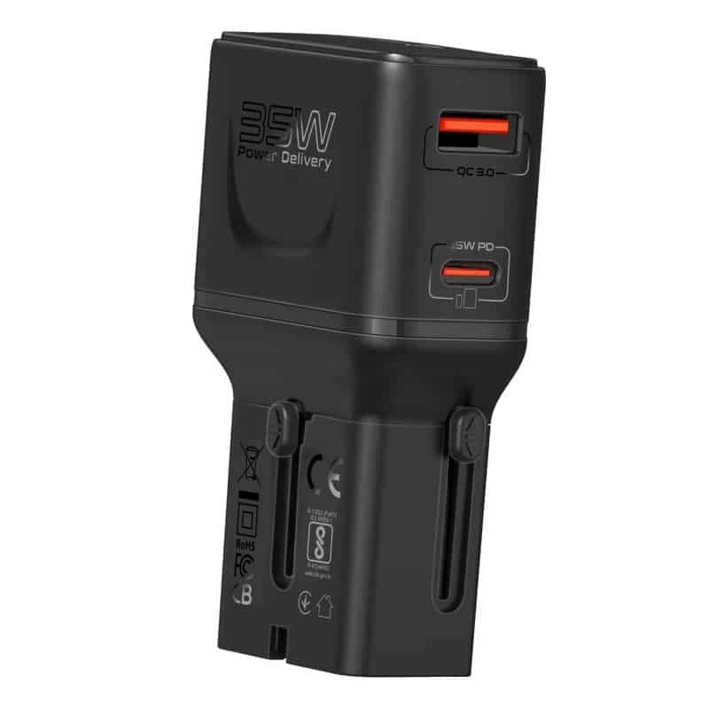 Buy TRIPLUG-PD35 35W POWER DELIVERY MULTI-PORT TRAVEL ADAPTER PROMATE in Cyprus, Nicosia, Limassol, Larnaka, Pafos