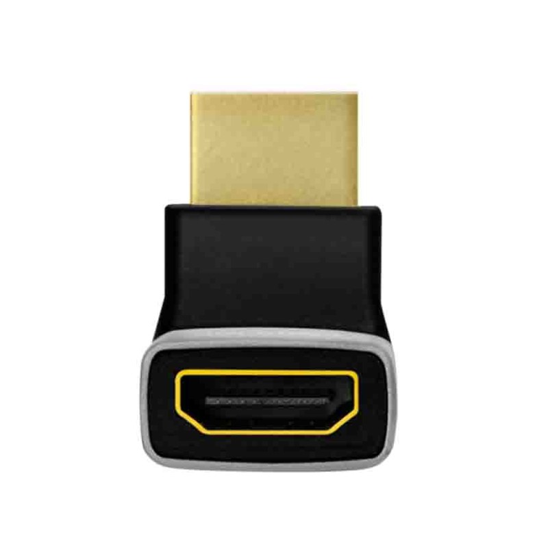 AH0007A HDMI ADAPTER A M TO A F, 270° ANGLED, 8K 60 HZ, BLACK GREY LOGILINK — Buy in Cyprus with Fast Delivery