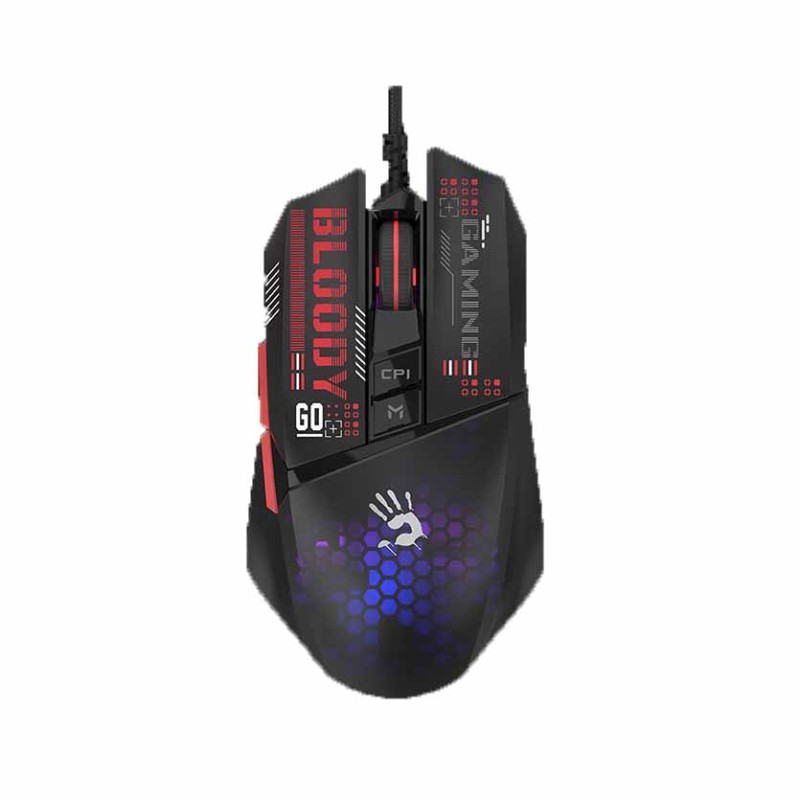 W60 MINI MAX USB MOUSE GAMING LIGHTWEIGHT RGB HONEYCOMB BLOODY A4 TECH — Buy in Cyprus with Fast Delivery