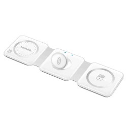 PA0344 FOLDABLE CHARGING STATION,15W IP65, for iPHONE APPLE WATCH AIRPODS WHITE LOGILINK — Buy in Cyprus with Fast Delivery