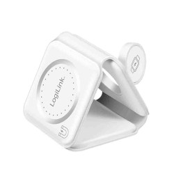 PA0344 FOLDABLE CHARGING STATION,15W IP65, for iPHONE APPLE WATCH AIRPODS WHITE LOGILINK — Buy in Cyprus with Fast Delivery