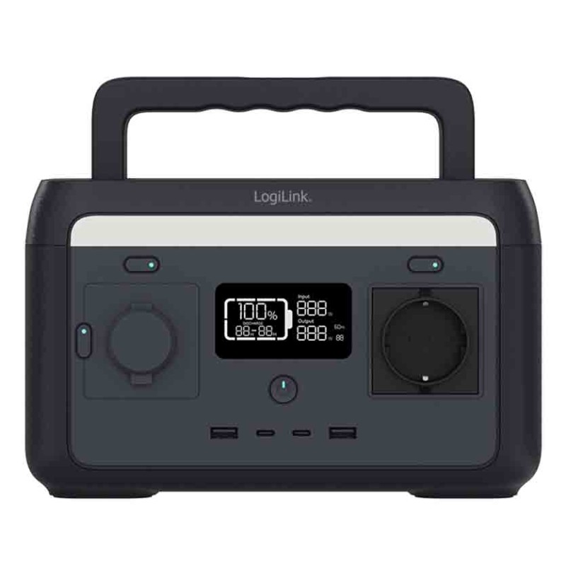 PPS0300 PORTABLE POWERSTATION 300W LIFEPO4 BATTERIE, BLACK, LOGILINK — Buy in Cyprus with Fast Delivery