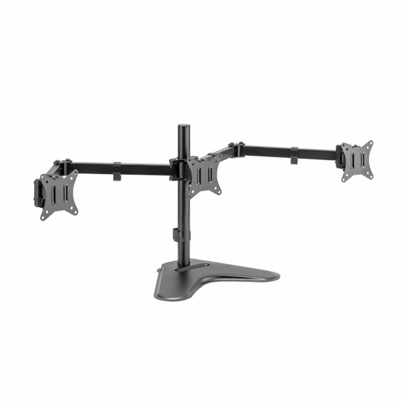 BP0174 TRIPLE MONITOR STAND, 13-27', MAX.7KG W SMARTPHONE HOLDER LOGILINK — Buy in Cyprus with Fast Delivery