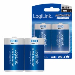 LogiLink Ultra Power D Alkaline Batteries 2-Pack | LR20B2 — Armenius Store Cyprus