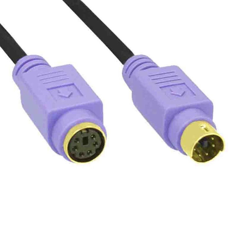 Buy 13342W 2M PS 2 CABLE GOLDEN CONTACTS, BLACK PURPLE, INLINE in Cyprus, Nicosia, Limassol, Larnaka, Pafos