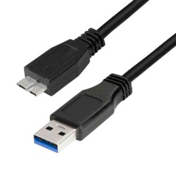 Buy CU0037 0.6m USB 3.0 CABLE, USB-A M to MICRO-USB M, BLACK, LOGILINK in Cyprus, Nicosia, Limassol, Larnaka, Pafos