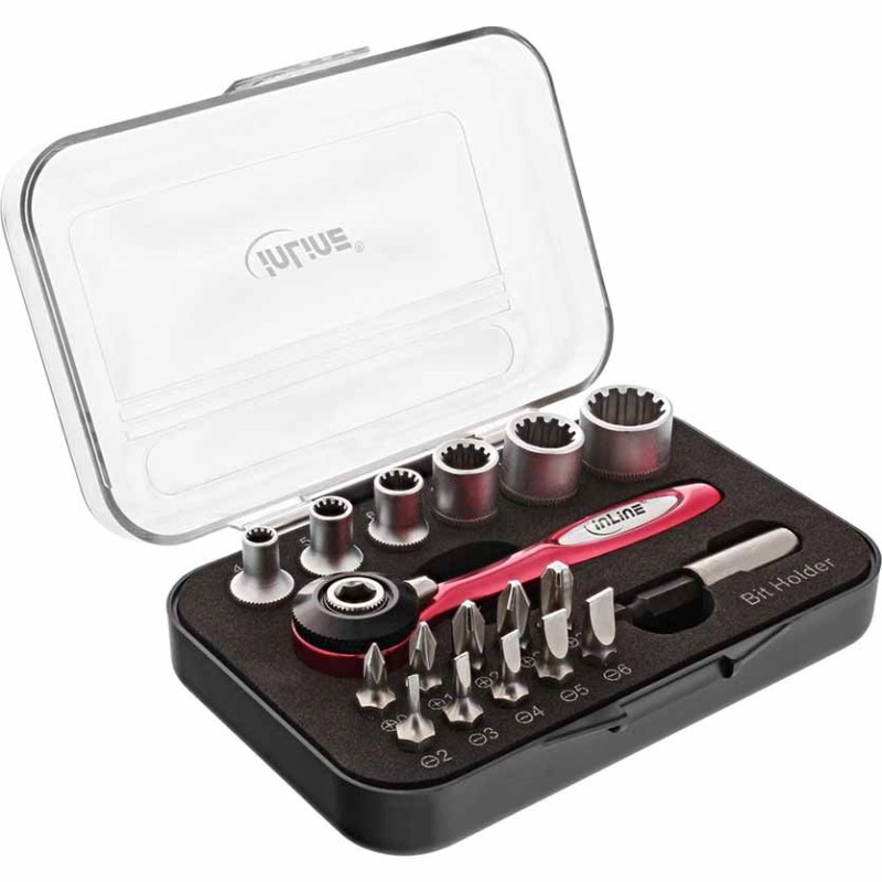 43098 MINI DOUBLE RATCHET SET 18 IN 1, INLINE — Buy in Cyprus with Fast Delivery