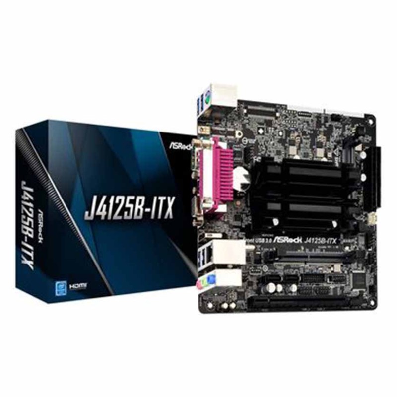 J4125B-ITX MOTHERBOARD INTEL CELERON QUAD-CORE MINI ITX ASROCK — Buy in Cyprus with Fast Delivery