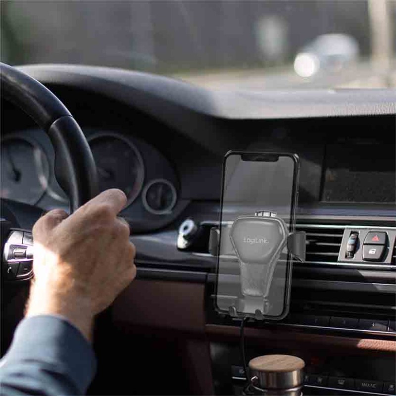 AA0164 SMARTPHONE AIR VENT HOLDER 4-5-6' BLACK LOGILINK — Buy in Cyprus with Fast Delivery