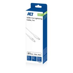 AC3014 1m USB 2.0 CHARGING DATA C MALE - LIGHTNING MALE ACT — Buy in Cyprus with Fast Delivery