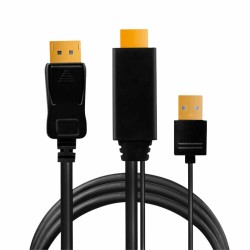 Buy CH0091 2m USB + HDMI TO DISPLAY PORT 4K 30Hz M M CABLE LOGILINK in Cyprus, Nicosia, Limassol, Larnaka, Pafos