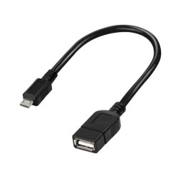 AA0035 USB 2.0 ADAPTER, Micro-USB M to USB-A F, OTG, BLACK, 0.2 m LOGILINK — Buy in Cyprus with Fast Delivery