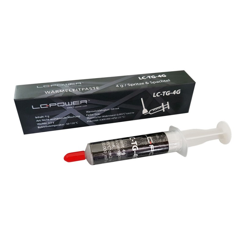 LC-TG-4G THERMAL GREASE SYRINGE AND SCRAPPER 4g LC-POWER — Buy in Cyprus with Fast Delivery