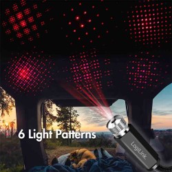 LED016 USB-A LED STARLIGHT, 6-LIGHT PATTERN W FLEXIBLE GOOSENECK, LOGILINK — Buy in Cyprus with Fast Delivery