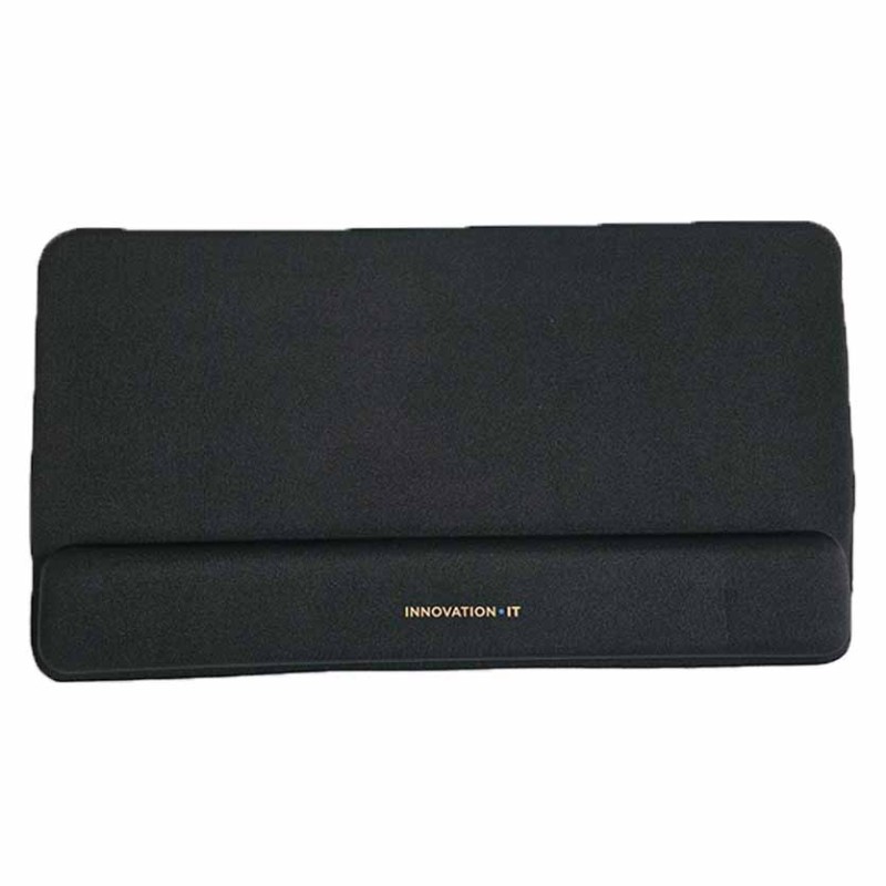 120844 MOUSEPAD BIG 465x260mm WITH KEYBOARD WRIST SUPPORT BLACK IT INNOVATION — Buy in Cyprus with Fast Delivery