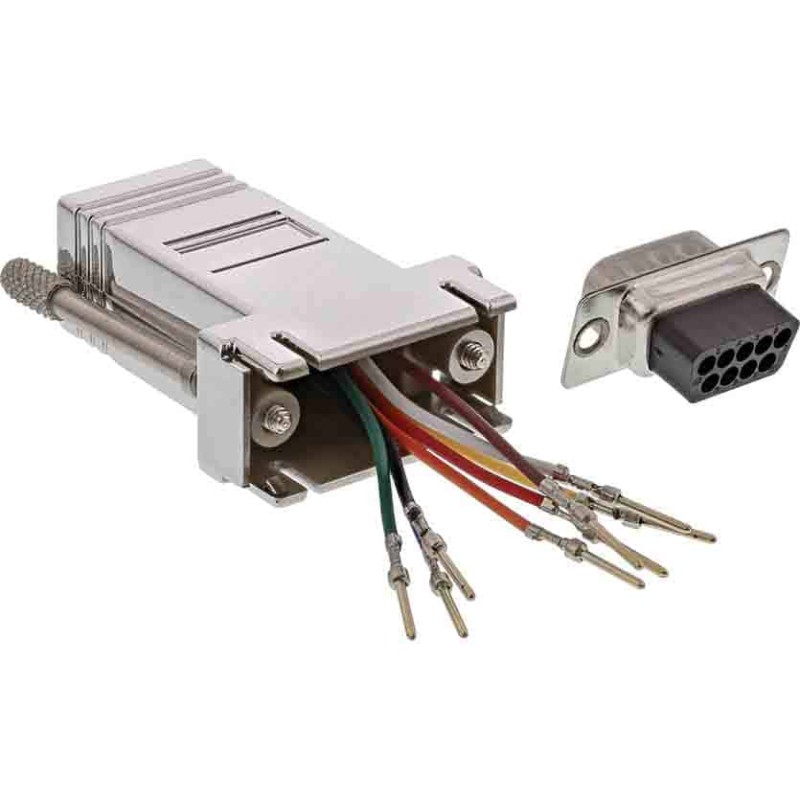 68889M ADAPTER 9PIN SUB-D MALE RJ45 FEMALE METAL-COATED, INLINE — Buy in Cyprus with Fast Delivery