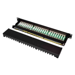 NP0061 CAT6 PATCH PANEL SHIELDED 24-Port 19'MOUNTING BLACK LOGILINK — Buy in Cyprus with Fast Delivery