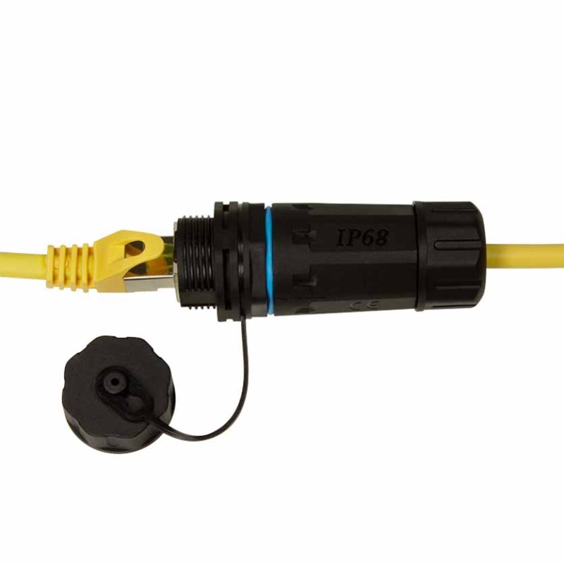 NP0084 OUTDOOR BULKHEAD PATCH COUPLER CAT6A 2xRJ45 IP68 WITH CABLE GLAND, LOGILINK — Buy in Cyprus with Fast Delivery