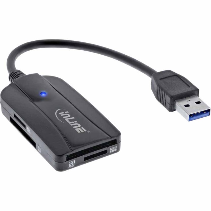 Buy 66772A CARD READER USB3.2 USB-A FOR SD SDHC SDXC INLINE in Cyprus, Nicosia, Limassol, Larnaka, Pafos