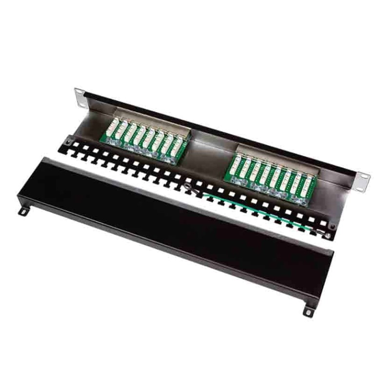 Buy NP0057 CAT.6 PATCH PANEL 16 PORTS SHIELDED, 19 INCH RACK MOUNT, BLACK, LOGILINK in Cyprus, Nicosia, Limassol, Larnaka, Pafos