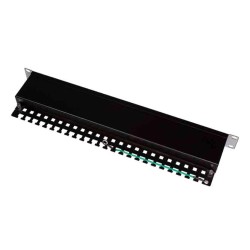 Buy NP0057 CAT.6 PATCH PANEL 16 PORTS SHIELDED, 19 INCH RACK MOUNT, BLACK, LOGILINK in Cyprus, Nicosia, Limassol, Larnaka, Pafos