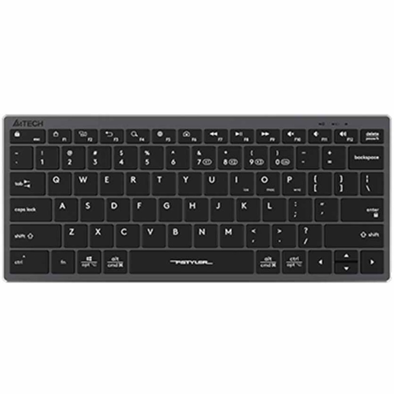 Buy FBX51C GREY KEYBOARD FSTYLER COMPACT DUAL MODE BT WIRELESS 2.4G A4TECH in Cyprus, Nicosia, Limassol, Larnaka, Pafos