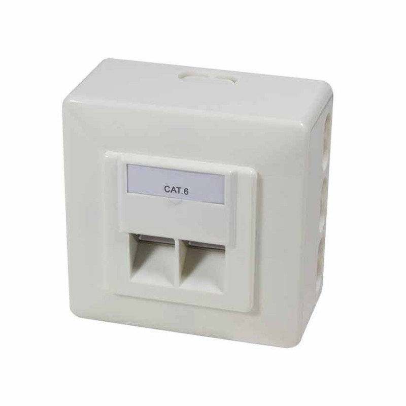 Buy NP0006A CAT6 SURFACE MOUNTED BOX LOGILINK in Cyprus, Nicosia, Limassol, Larnaka, Pafos