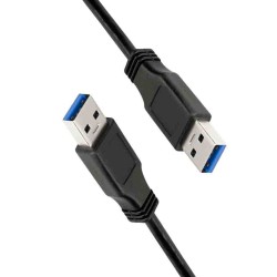 CU0040 3m USB 3.0 CABLE, USB-A M TO USB-A M, BLACK, LOGILINK — Buy in Cyprus with Fast Delivery