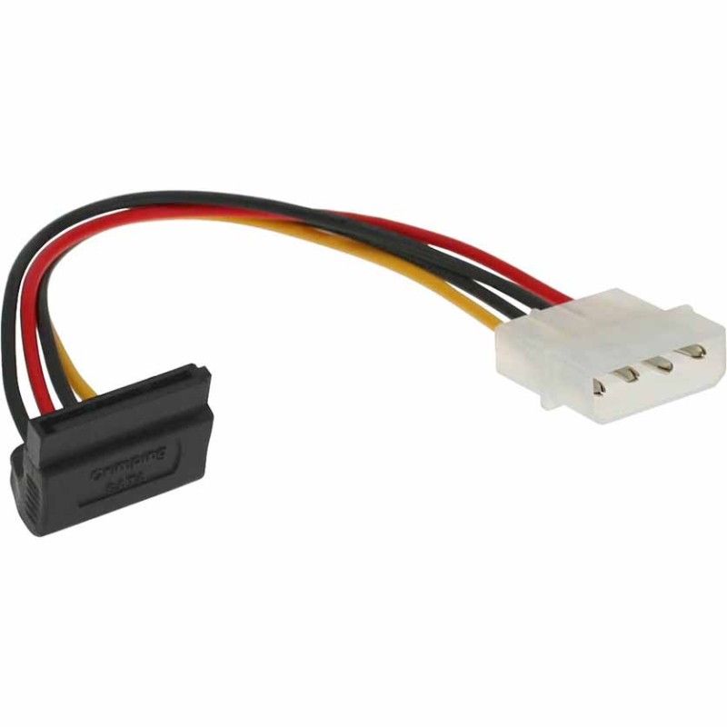 29670X SATA POWER CBL ANGLED 1x4 TO 15pin F M 0,15m INLINE — Buy in Cyprus with Fast Delivery