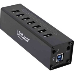 35395B HUB USB3.0 7-PORT ALUMINIUM CASE W 2.5A PSU BLACK INLINE — Buy in Cyprus with Fast Delivery