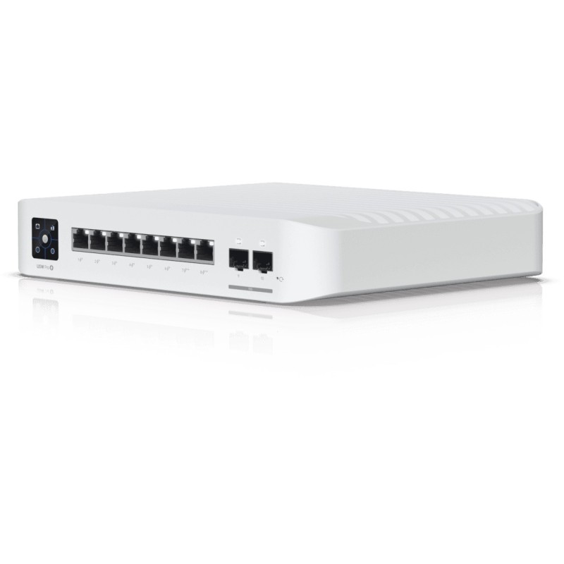 Ubiquiti UniFi USW-Pro-8-POE - 8x Gigabit PoE, 2x SFP+, 120W PoE Budget, L2/L3 Managed, White, 1U