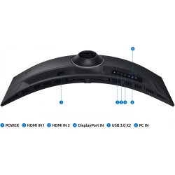 Samsung Odyssey G9 - S49CG954EU - 49" (124.5 cm) Dual QHD 5120x1440 Curved 32:9 240Hz 1ms HDR1000 Black