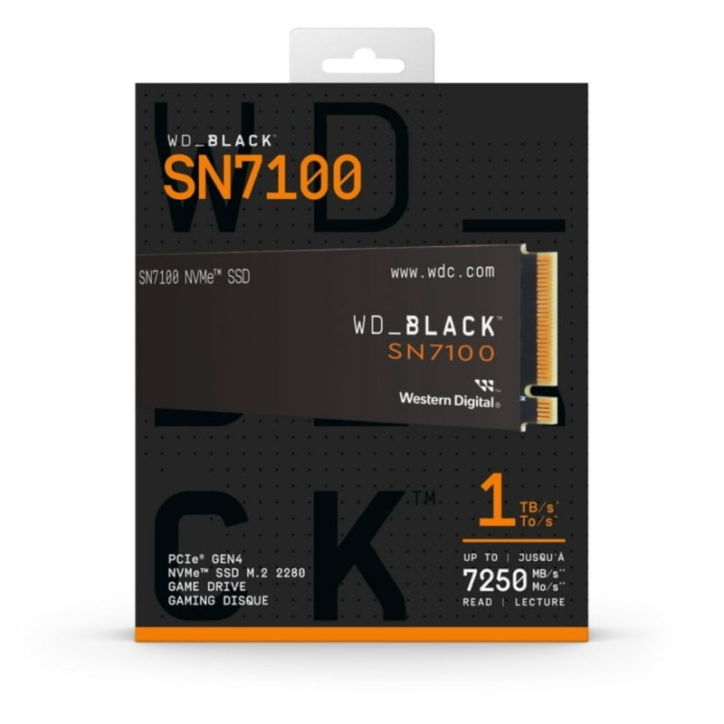 Western Digital Black SN7100 1TB M.2 2280 NVMe SSD - PCIe 4.0 x4 7250 MB/s - WDS100T4X0E-00CJA0 (Boxed)
