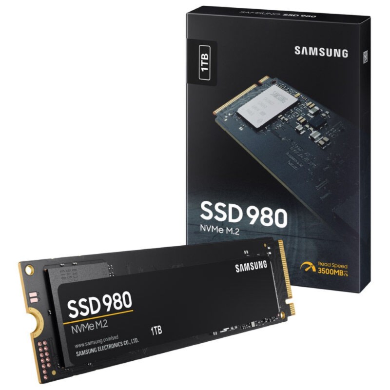 Samsung 980 1TB M.2 2280 NVMe SSD - PCIe 3.0 x4 3500 MB/s - MZ-V8V1T0BW (Boxed) — Buy in Cyprus with Fast Delivery