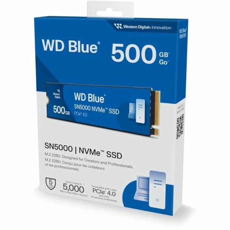 WD Blue SN5000 500GB M.2 NVMe SSD | PCIe Gen4 x4 5000 MB/s — Armenius Store Cyprus