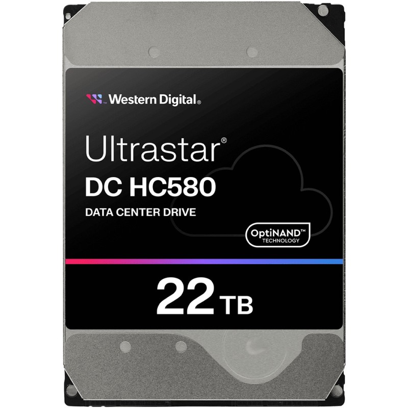 WD Ultrastar DC HC580 - 22TB Enterprise/Data Center HDD, 7200 RPM, 512MB Cache, SATA III, 3.5in