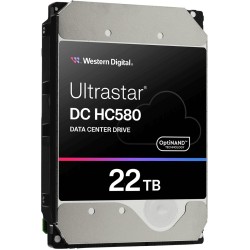 WD Ultrastar DC HC580 - 22TB Enterprise/Data Center HDD, 7200 RPM, 512MB Cache, SATA III, 3.5in