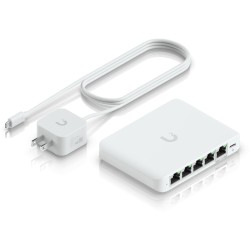 Ubiquiti UniFi USW-Flex-2.5G-5 - 5-Port Managed Multi-Gig 2.5G Switch, White, PoE, Desktop — Buy in Cyprus with Fast Delivery