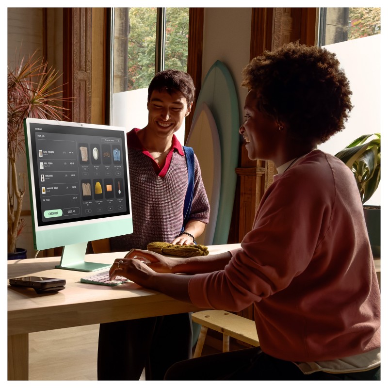 Buy iMac Z1EP 59.62cm 23.5Zoll Standardglas M4 10C CPU 10C GPU 16C N.E. 16GB 512GB SSD Gbit Eth MM NumKey TID DE Blau in Cyprus,