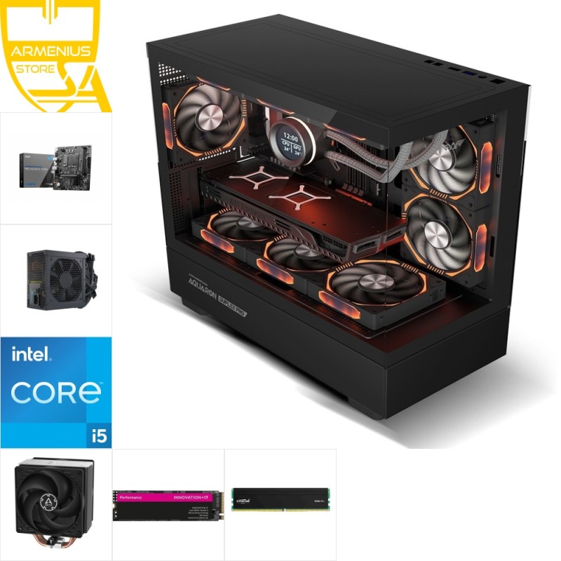 Custom PC | i5-12400, 16GB DDR4, 512GB NVMe — Integrated Graphics Build — Armenius Store Cyprus