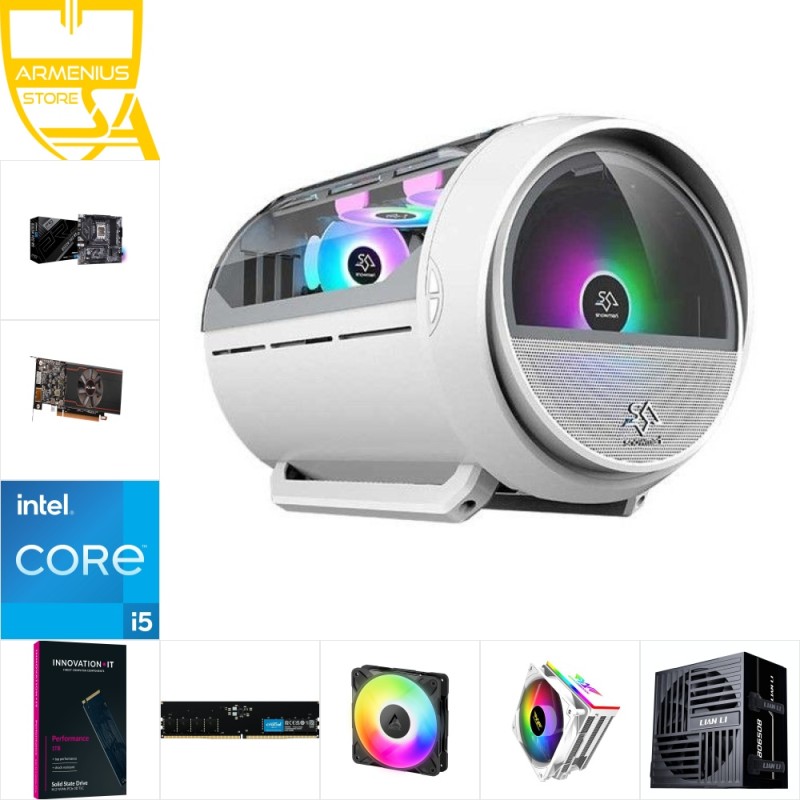 Custom 1080p Gaming PC | i5-13400F + Radeon RX 6400 | 16GB DDR5, 1TB NVMe — Armenius Store Cyprus