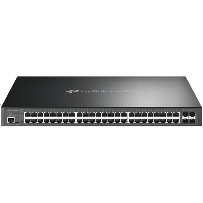 TP-Link Omada 48-Port PoE+ Managed Switch - SG3452XP - 48x Gigabit RJ45 + 4x 10G SFP+, Rackmount 1U